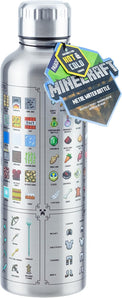 [RESIGILAT] Sticla metalica Minecraft, rezistenta, 470 ml cadou