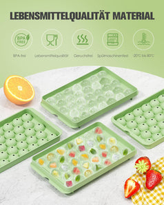 [RESIGILAT] Set 3 matrite cuburi gheata cu capac si cutie 99PCS