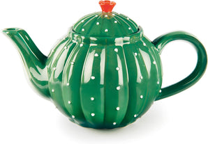 [RESIGILAT] Ceainic Excelsa Cactus, ceramica, 650 ml, verde inchis