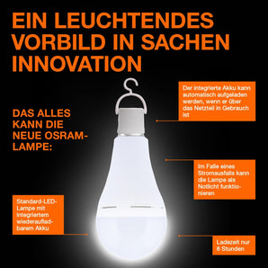 [RESIGILAT] Lampa camping OSRAM LED cu baterie reincarcabila.