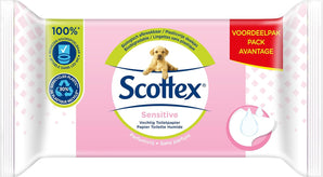 [RESIGILAT] Hartie igienica umeda Scottex Sensitive, 456 servetele