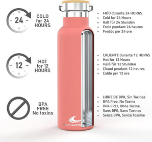 [RESIGILAT] Daikoku Sticla Apa Inox, 750 ml, Termica, Coral