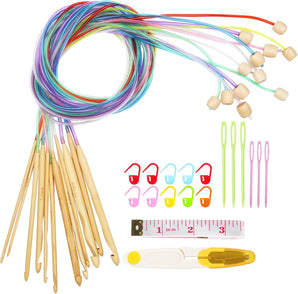 [RESIGILAT] Aeeque Croseta Tunisiana, Set 12 Crosete Bambus, 3.0-10 mm