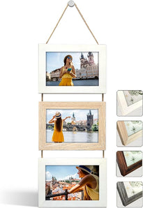 [RESIGILAT] Rama foto NEOWS pentru 3 poze 10x15cm alba/lemn
