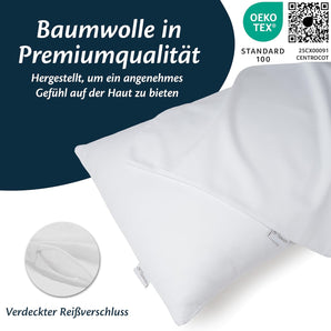 [RESIGILAT] Fata de perna 35x35, bumbac satinat, set 2 piese, hipoalergenic