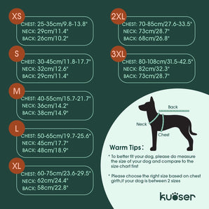 [RESIGILAT] Kuoser Jacheta impermeabila pentru caini, reflectorizanta, verde S