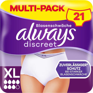 [RESIGILAT] Chiloti Always Discreet Plus femei XL, 7 buc, confortabili
