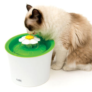 [RESIGILAT] Fantana apa pisici Catit Flower Fountain, 3L, alb verde