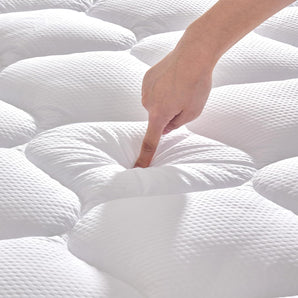 [RESIGILAT] Topper saltea, husa respirabila, 90x200x38 cm, Alb