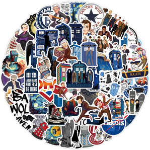 [RESIGILAT] 110 autocolante Doctor Who pentru laptopuri si telefoane