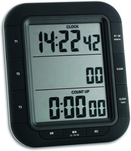 [RESIGILAT] TFA Triple Time XL, Temporizator digital, Negru