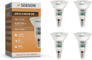 [RESIGILAT] Lampi LED E14 5W alb cald 4 buc 420 lumeni 230V