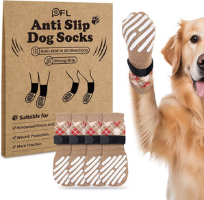 [RESIGILAT] PICK FOR LIFE Sosete Caini, Pachet 4, Antiderapante, Velcro