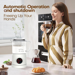 [RESIGILAT] Spuma de lapte electrica 4 in 1 alb pentru cafea