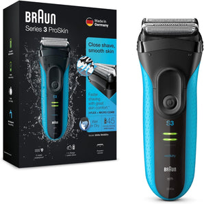 [RESIGILAT] Ras electric Braun Series 3 ProSkin 3040s negru/albastru