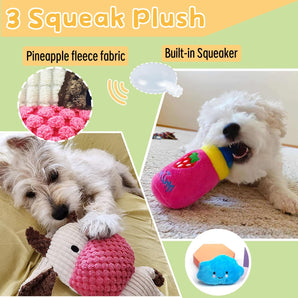 [RESIGILAT] Jucarii mestecat caini, dresaj dentar, 9 pachete, interactiv plush