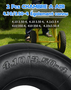 [RESIGILAT] Camere aer NETONDA 4.10/3.50-4, pachet 2 buc., valva unghiulara TR87, cauciuc durabil