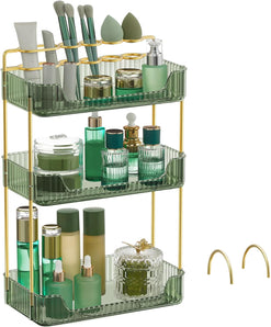 [RESIGILAT] SONGMICS Organizator machiaj 3 niveluri verde deschis