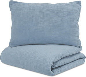 [RESIGILAT] Lenjerie copii muselina 120x90 cm set fete 40x60 cm