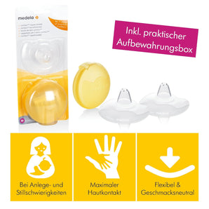 [RESIGILAT] Protectii mameloane silicon Medela 24 mm, 2 bucati