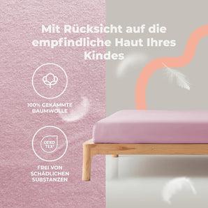 [RESIGILAT] Lenjerie pat copii 90x160 cm, Roz, 100% Bumbac Premium