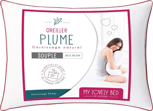 [RESIGILAT] Perna naturala 50x70 cm, pene si puf, husa 100% bumbac