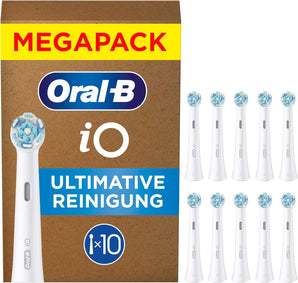 [RESIGILAT] Rezerve periuță Oral-B iO, 10 bucăți, Advanced Cleaning, peri cu indicator, alb