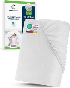 [RESIGILAT] Cearsaf impermeabil Sensalou, 50x90 cm, terry pentru bebelusi