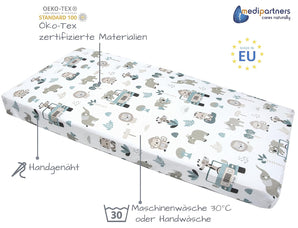 [RESIGILAT] Fata de pat 60x120 mint zoo 100% bumbac pentru copii