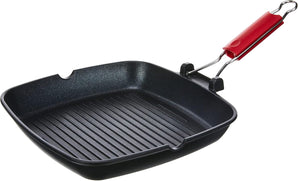 [RESIGILAT] Gratar Lagostina Linea Rossa 28 cm aluminiu negru