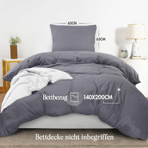 [RESIGILAT] Set lenjerie Utopia Bedding 140x200 cm gri