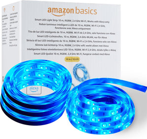 [RESIGILAT] Amazon Basics Banda LED inteligenta, 10 m, RGBW, compatibila Alexa