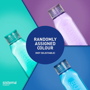 [RESIGILAT] Sistema retro sticla patrata 475 ml fara BPA culori mixte