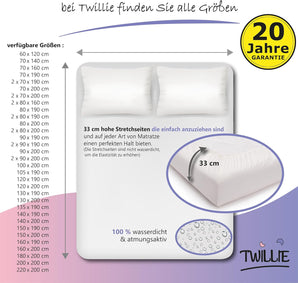 [RESIGILAT] Twillie - Protectie saltea 140 x 190 cm rezistenta la apa