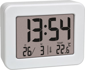 [RESIGILAT] Ceas desteptator TFA mici alb cu temperatura si alarma