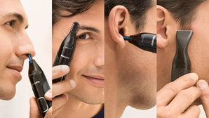 Trimmer nazal Philips Seria 5000, Îndepărtare eficientă a părului din nas, urechi și sprâncene, cu tehnologie PrecisionTrim, rezistent la apă, model NT5650/16