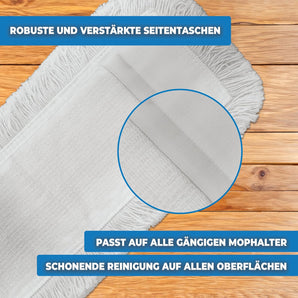 [RESIGILAT] 3x Mop Bumbac, Suport Pliabil 40 cm, Curatare Podele