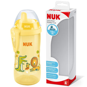 [RESIGILAT] Cana NUK Kiddy Cup, 300 ml, fara BPA, crocodil galben