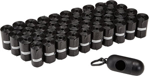 [RESIGILAT] Saci de caca de caine Amazon Basics, 600 pungi negre