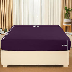 [RESIGILAT] Cearsaf ajustabil Utopia Bedding 140x200cm Violet
