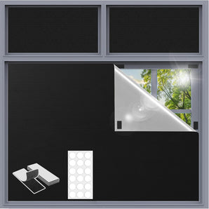 [RESIGILAT] Stor opac, 200x145cm, montare adeziva, negru