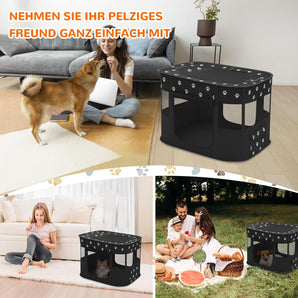 [RESIGILAT] Țarc pliabil pentru câini și pisici ALLSOPETS, mărimea L, material Oxford 600D impermeabil, portabil și respirabil