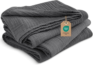 [RESIGILAT] PHF Muselina Patura, 100% Bumbac, 130x150cm, Neagra