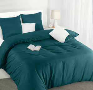 [RESIGILAT] Lenjerie pat Utopia Bedding husa plapuma 260x240 cm albastru verde