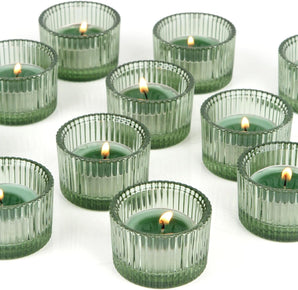 [RESIGILAT] HofferRuffer Suporturi Lumanari Pastila, 12 buc, Sticla, Verde
