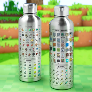[RESIGILAT] Sticla metalica Minecraft, rezistenta, 470 ml cadou