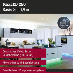 [RESIGILAT] Banda LED Paulmann Stripe MaxLED 250, set smart 1.5m, argintiu
