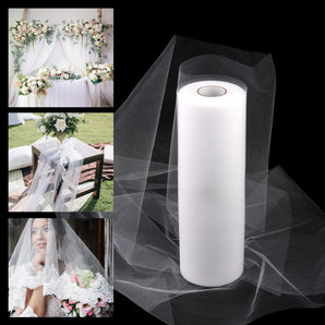 [RESIGILAT] Rola tulle alb 30cm x 91,5m pentru decoratiuni nunta