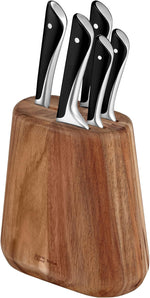[RESIGILAT] Set 5 cutite Jamie Oliver Tefal cubloc lemn acacia maro