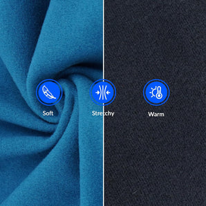 [RESIGILAT] Lurchers Pulover Iarna, Geaca Fleece, Albastru, L